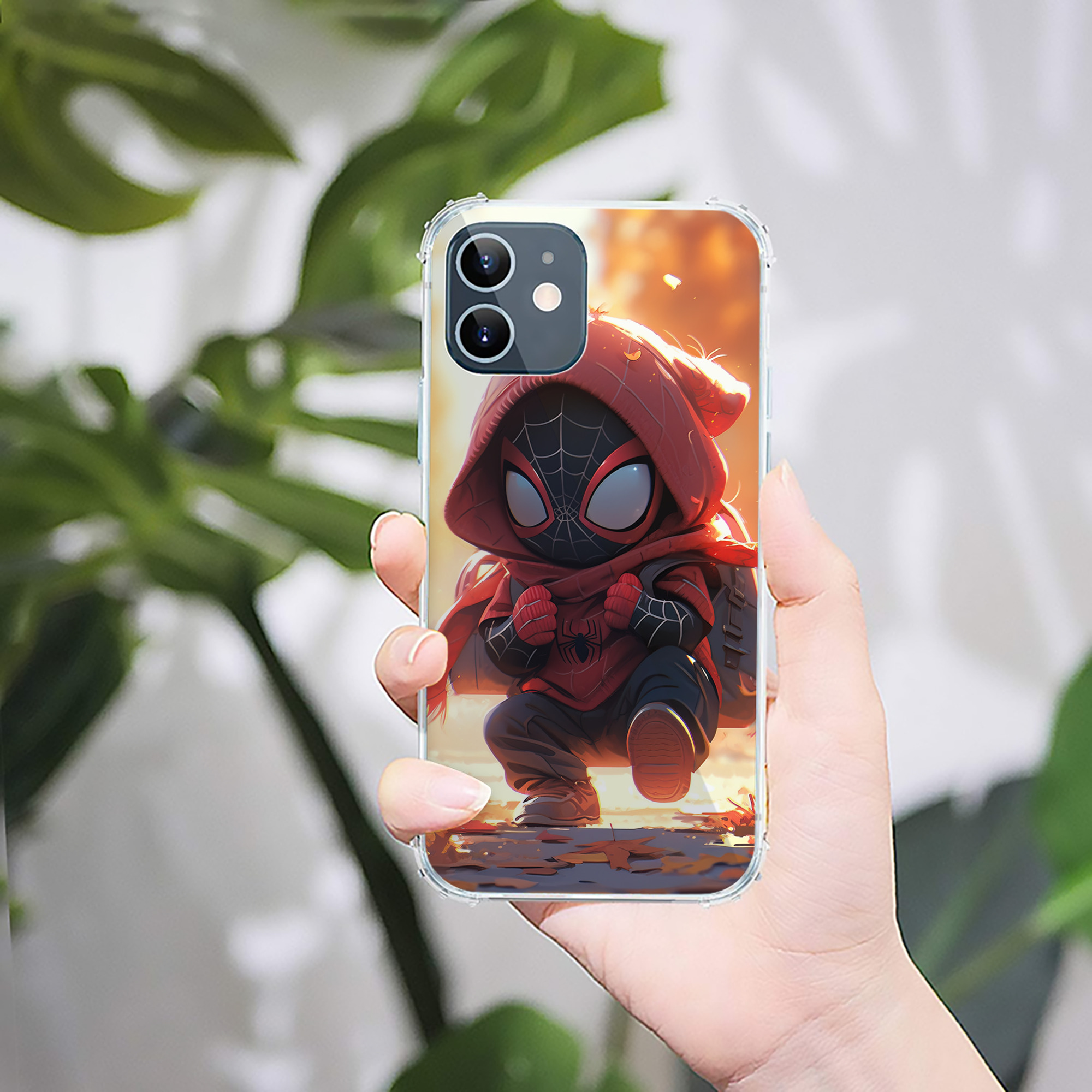 （画像用） Spider Man スパイダーマン 【iPhone 12シリーズ対応】透明スマホケース（クリアソフトケース）